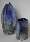 Blåa vaser